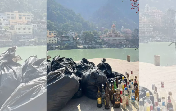 Debate Erupts Over Tourism’s Impact on Rishikesh After Viral Liquor Bottle Image