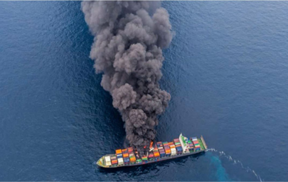 Indian Navy Leads Daring Firefighting Rescue of Drifting Cargo Ship off Kerala Coast