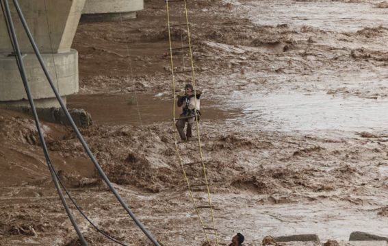 Nine Men Rescued from Swollen Tawi River Amid Heavy Rains in Jammu