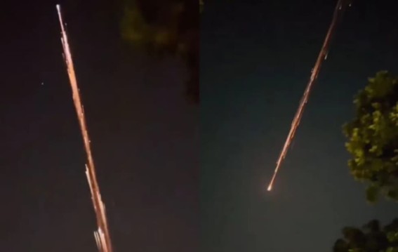 Fiery streaks light up Delhi‐NCR