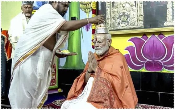 Modi in Andhra Prayer Projects