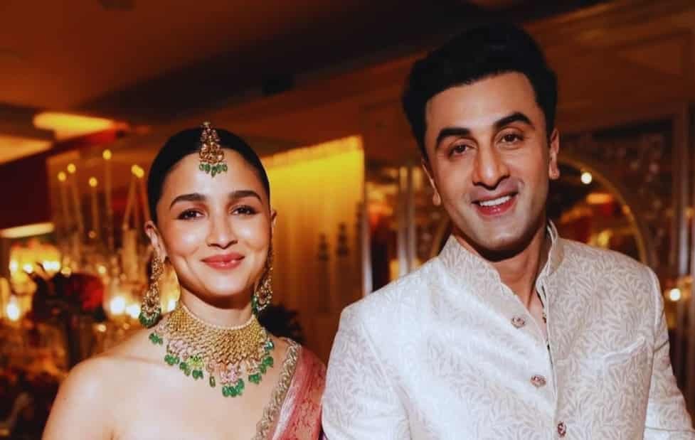 Alia Bhatt and Ranbir Kapoor Shine in Ethnic Wedding Style