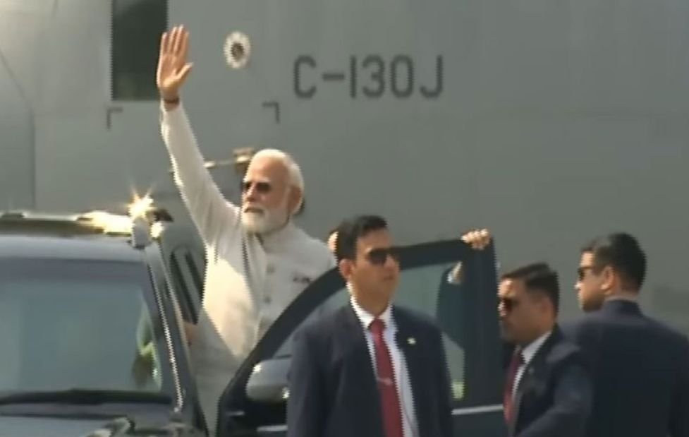 Modi Lands In Assam To Flag Off Big Projects And Aerial Display