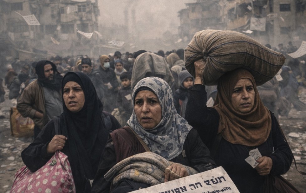 Israel Orders Gaza Families to Evacuate in First Forced Move Since Ceasefire