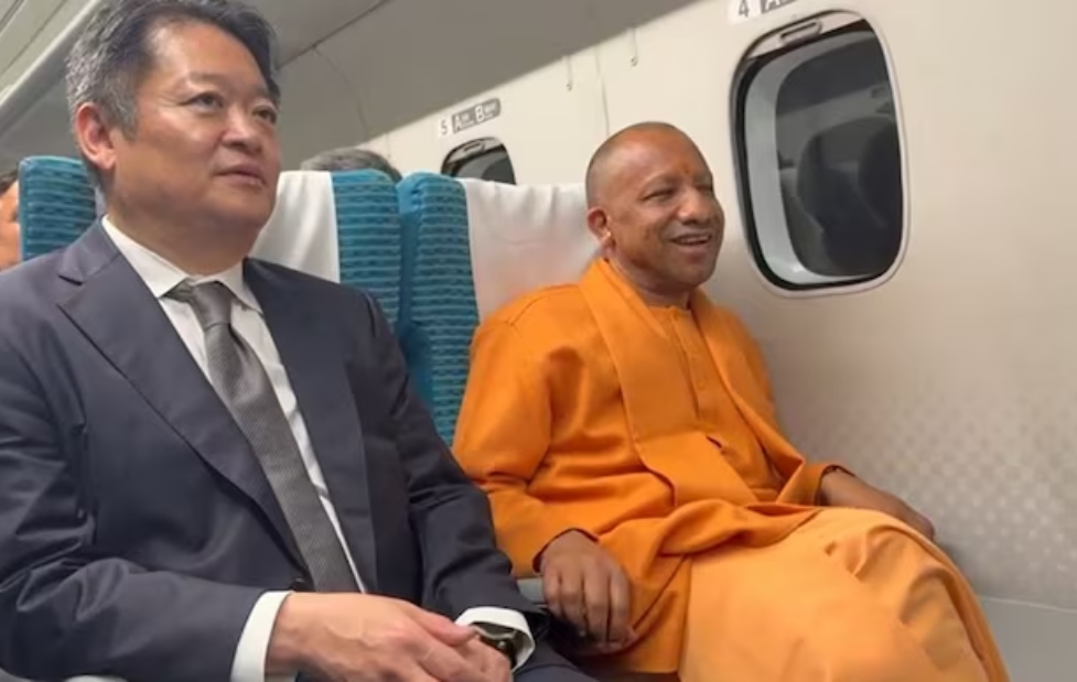 Yogi Rides 500 kmph Train Vision Of Future Transport Takes Shape