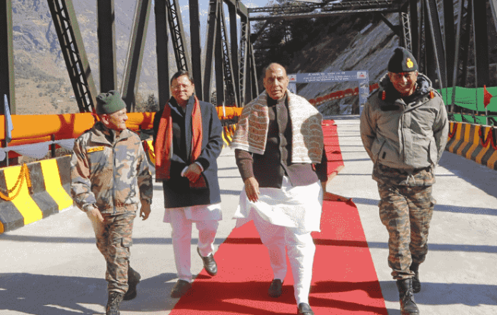 Raksha Mantri inaugurates 29 bridges & six roads constructed by BRO