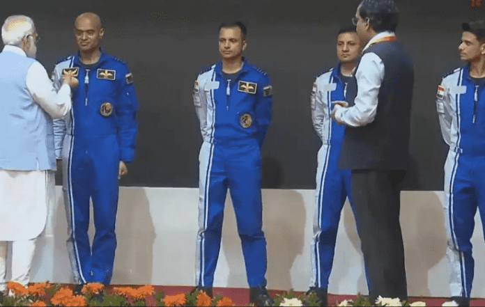 PM Modi Reveals Names of Astronauts Chosen for Gaganyaan Mission