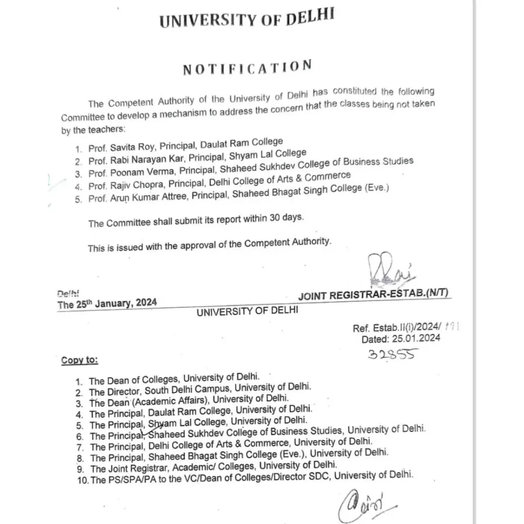 ovs7h7n delhi university circular about teacher absenteeism 625x300 04 February 24